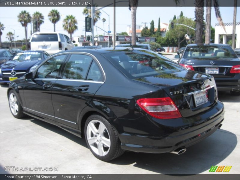 Black / Black 2011 Mercedes-Benz C 300 Sport