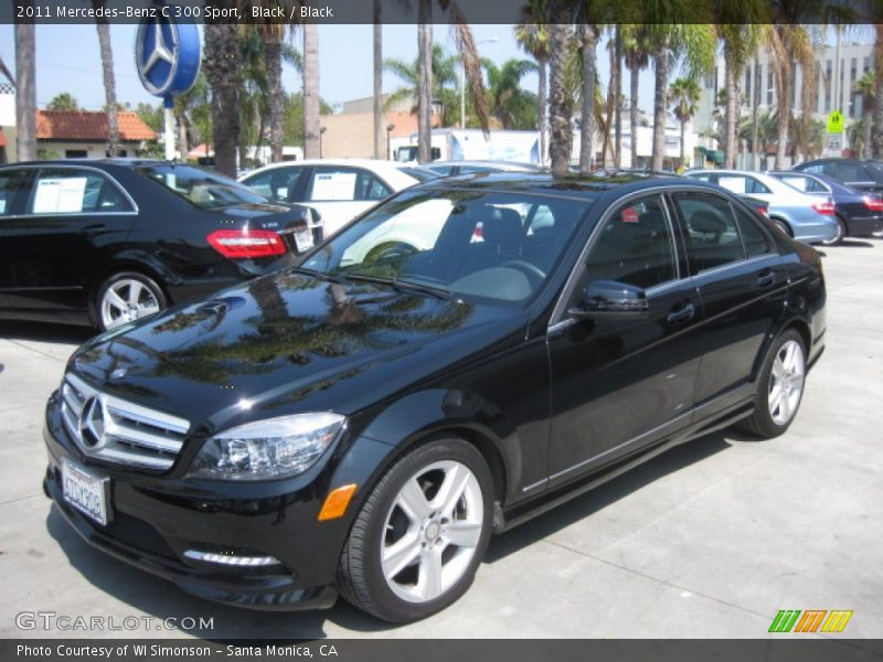 Black / Black 2011 Mercedes-Benz C 300 Sport