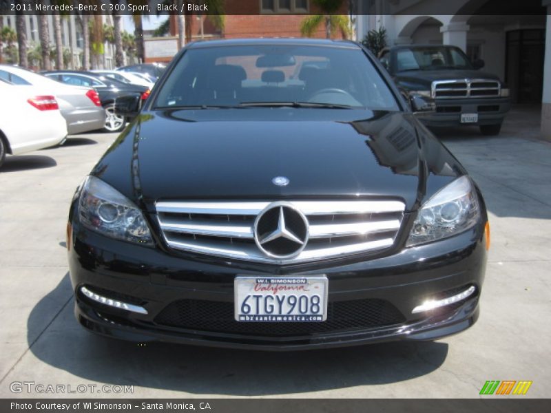 Black / Black 2011 Mercedes-Benz C 300 Sport