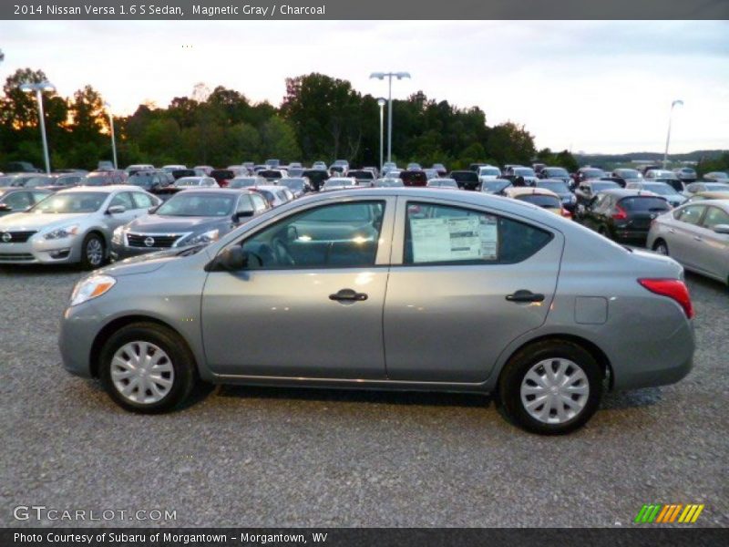 Magnetic Gray / Charcoal 2014 Nissan Versa 1.6 S Sedan