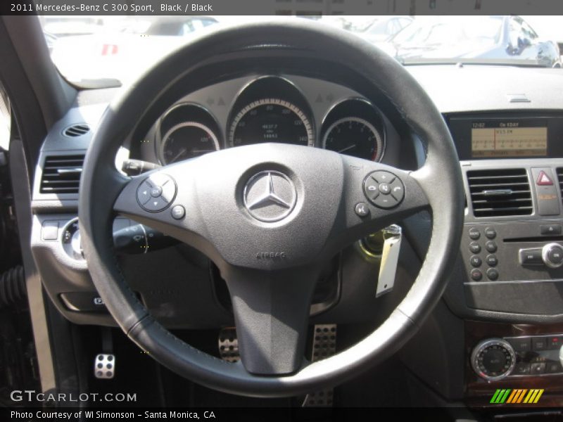 Black / Black 2011 Mercedes-Benz C 300 Sport