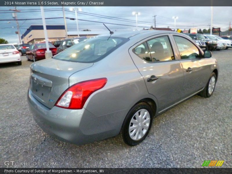Magnetic Gray / Charcoal 2014 Nissan Versa 1.6 S Sedan
