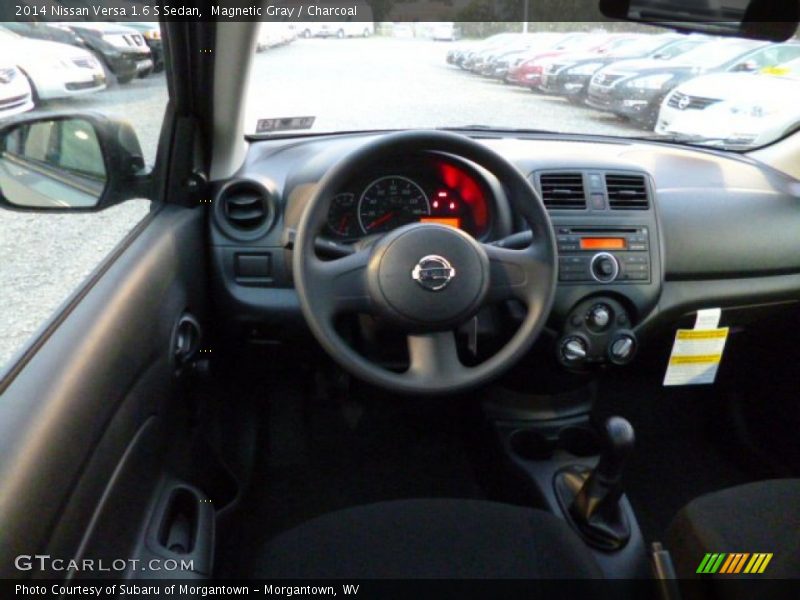 Magnetic Gray / Charcoal 2014 Nissan Versa 1.6 S Sedan