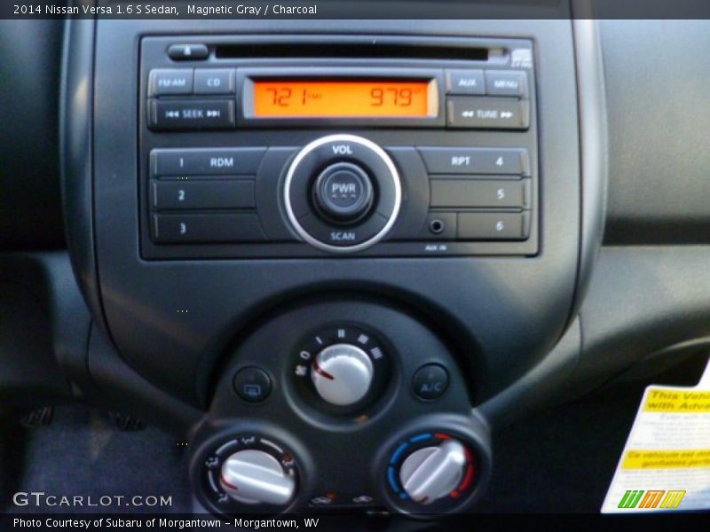 Magnetic Gray / Charcoal 2014 Nissan Versa 1.6 S Sedan