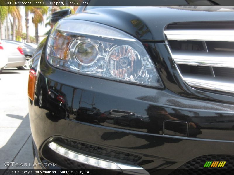 Black / Black 2011 Mercedes-Benz C 300 Sport