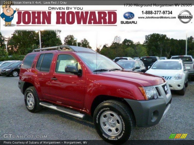 Lava Red / Gray 2013 Nissan Xterra X 4x4