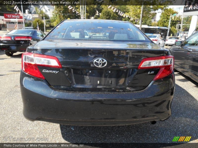 Attitude Black Metallic / Ash 2012 Toyota Camry LE