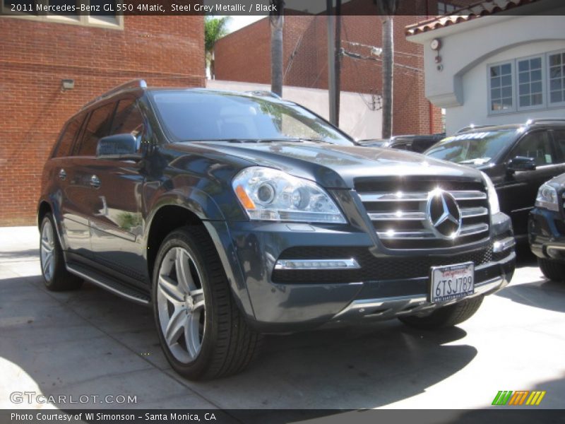 Steel Grey Metallic / Black 2011 Mercedes-Benz GL 550 4Matic