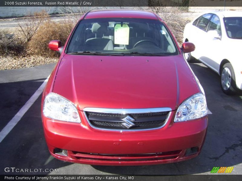 Fusion Red Metallic / Grey 2008 Suzuki Forenza