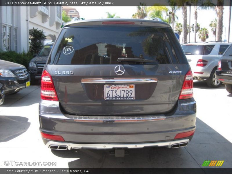 Steel Grey Metallic / Black 2011 Mercedes-Benz GL 550 4Matic