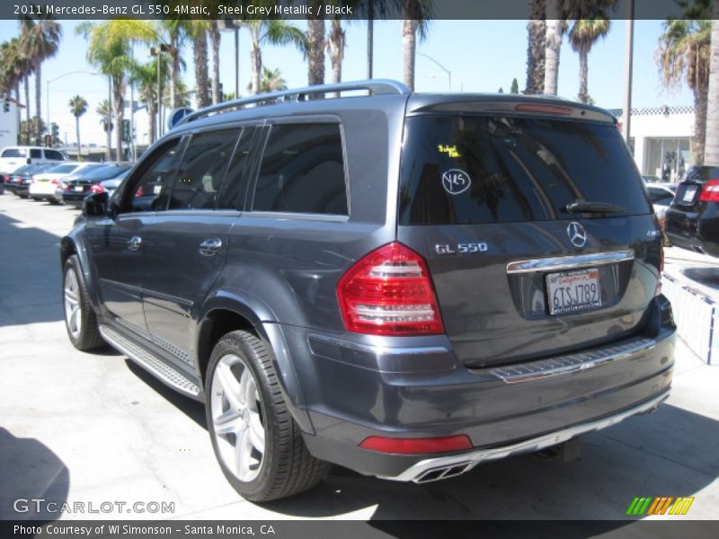 Steel Grey Metallic / Black 2011 Mercedes-Benz GL 550 4Matic