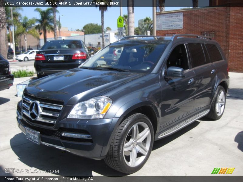 Steel Grey Metallic / Black 2011 Mercedes-Benz GL 550 4Matic