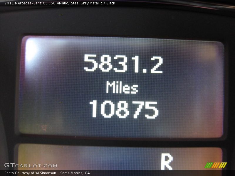Steel Grey Metallic / Black 2011 Mercedes-Benz GL 550 4Matic
