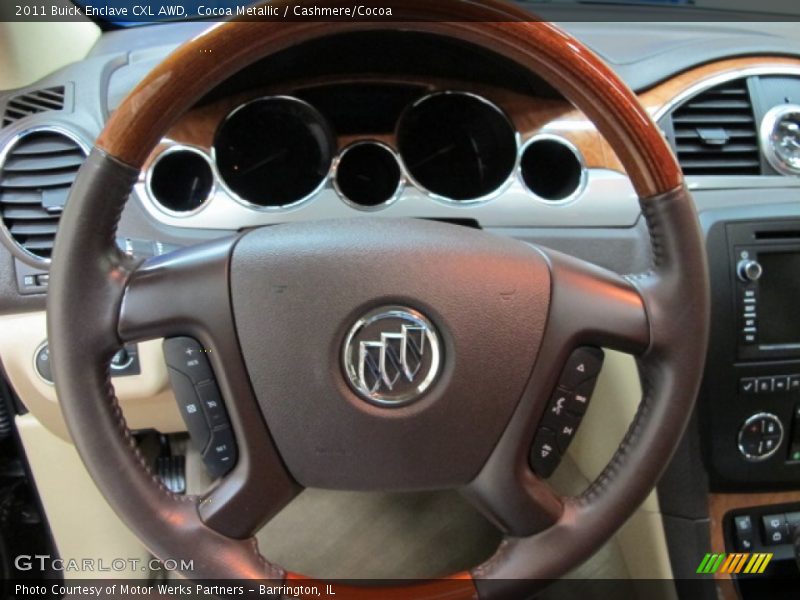 Cocoa Metallic / Cashmere/Cocoa 2011 Buick Enclave CXL AWD