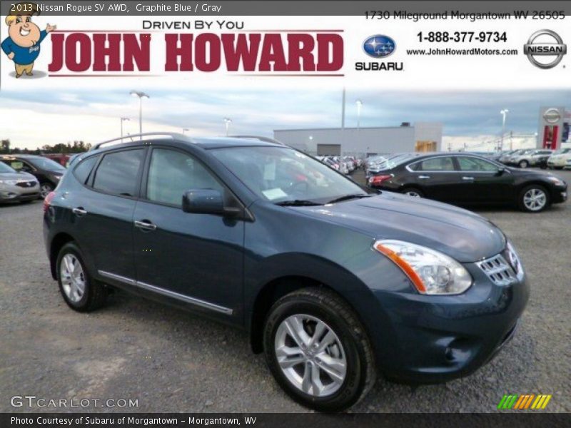 Graphite Blue / Gray 2013 Nissan Rogue SV AWD