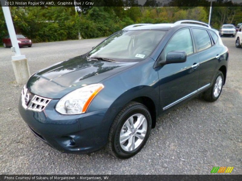 Graphite Blue / Gray 2013 Nissan Rogue SV AWD