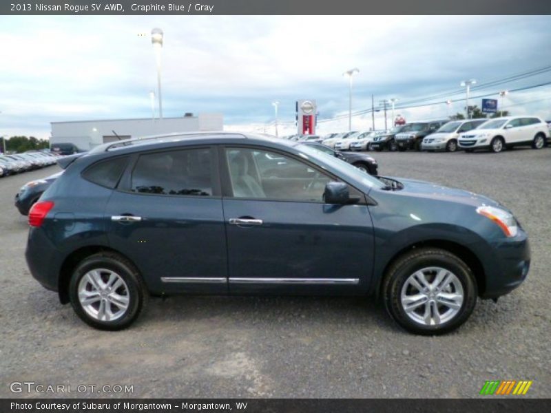 Graphite Blue / Gray 2013 Nissan Rogue SV AWD