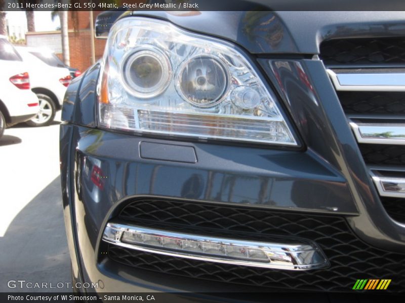 Steel Grey Metallic / Black 2011 Mercedes-Benz GL 550 4Matic