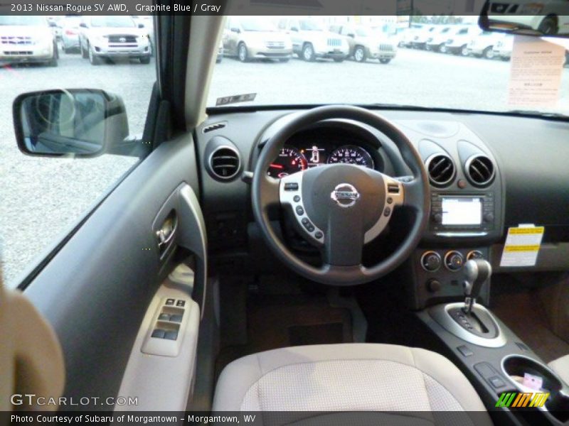 Graphite Blue / Gray 2013 Nissan Rogue SV AWD