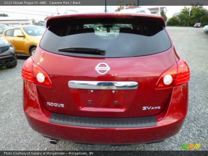 Cayenne Red / Black 2013 Nissan Rogue SV AWD