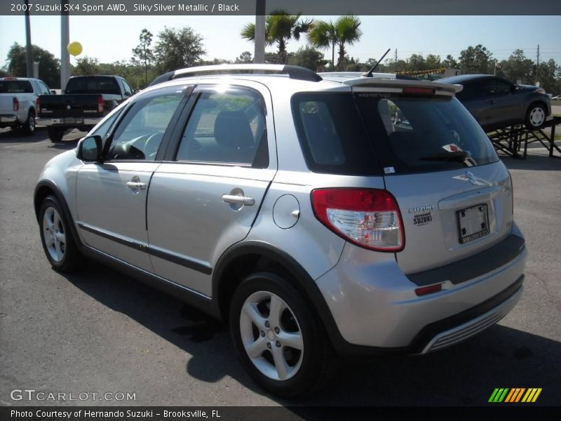 Silky Silver Metallic / Black 2007 Suzuki SX4 Sport AWD
