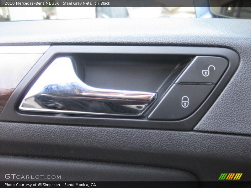 Steel Grey Metallic / Black 2010 Mercedes-Benz ML 350