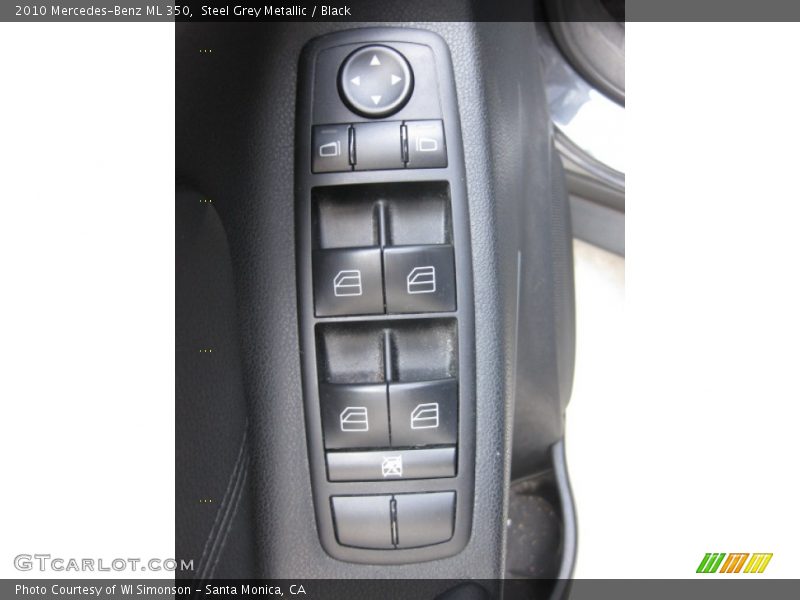 Steel Grey Metallic / Black 2010 Mercedes-Benz ML 350
