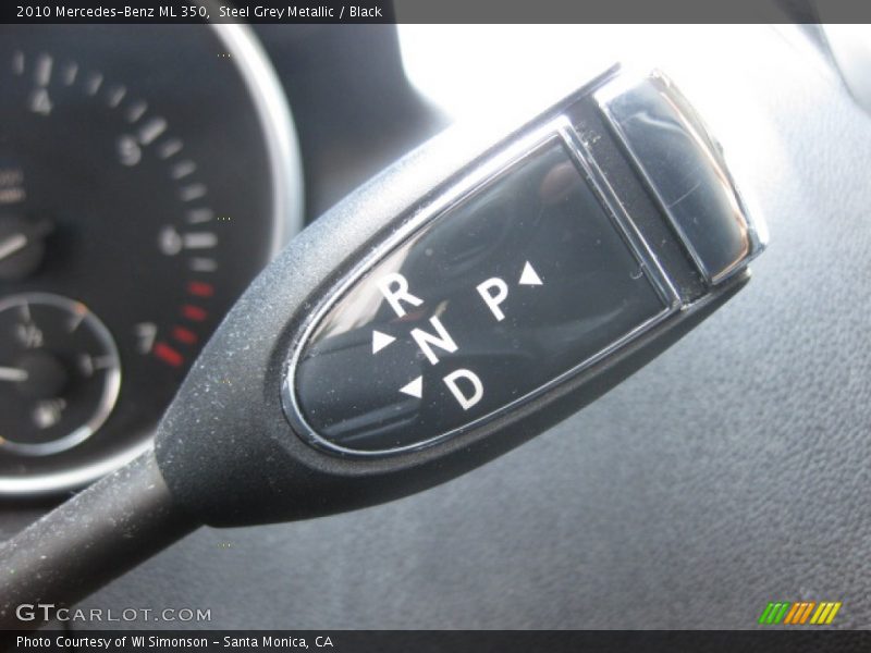 Steel Grey Metallic / Black 2010 Mercedes-Benz ML 350