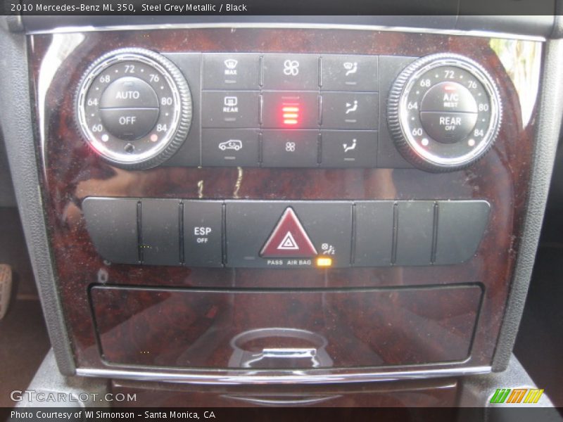 Steel Grey Metallic / Black 2010 Mercedes-Benz ML 350