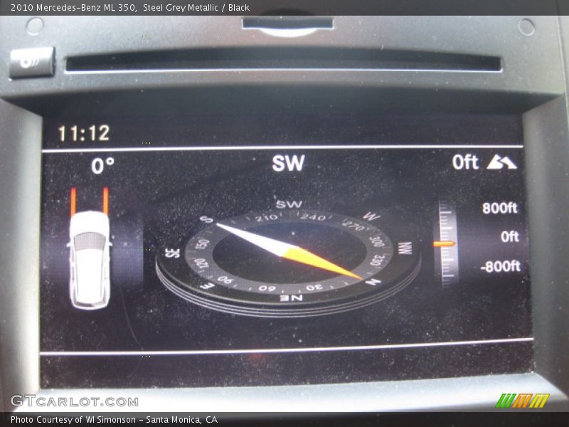 Steel Grey Metallic / Black 2010 Mercedes-Benz ML 350