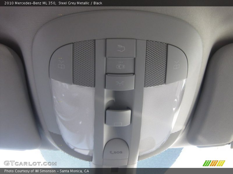 Steel Grey Metallic / Black 2010 Mercedes-Benz ML 350