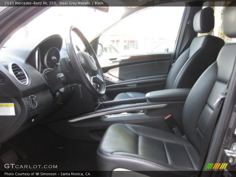 Steel Grey Metallic / Black 2010 Mercedes-Benz ML 350
