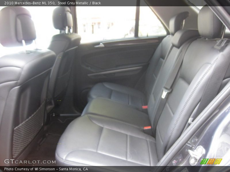 Steel Grey Metallic / Black 2010 Mercedes-Benz ML 350