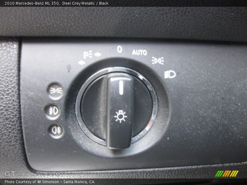 Steel Grey Metallic / Black 2010 Mercedes-Benz ML 350