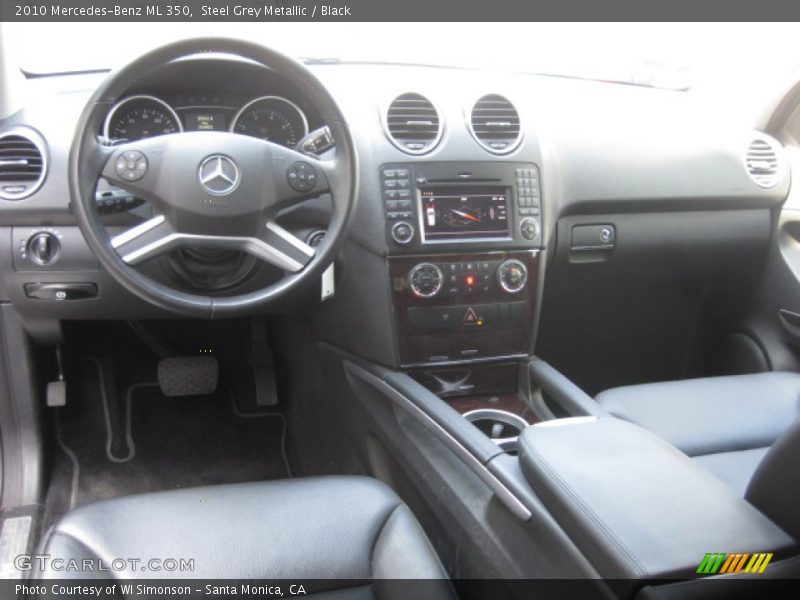Steel Grey Metallic / Black 2010 Mercedes-Benz ML 350