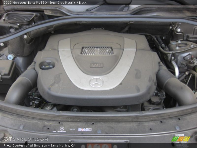 Steel Grey Metallic / Black 2010 Mercedes-Benz ML 350