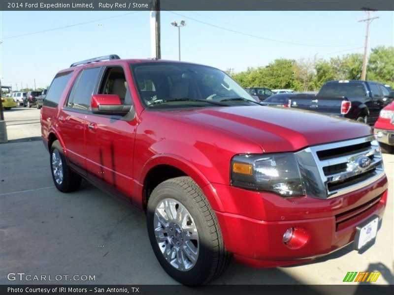 Ruby Red / Stone 2014 Ford Expedition Limited