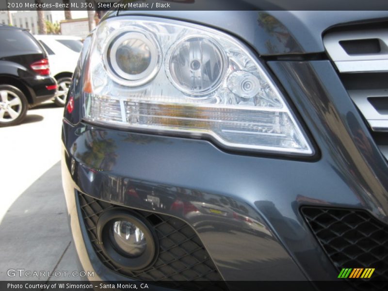 Steel Grey Metallic / Black 2010 Mercedes-Benz ML 350