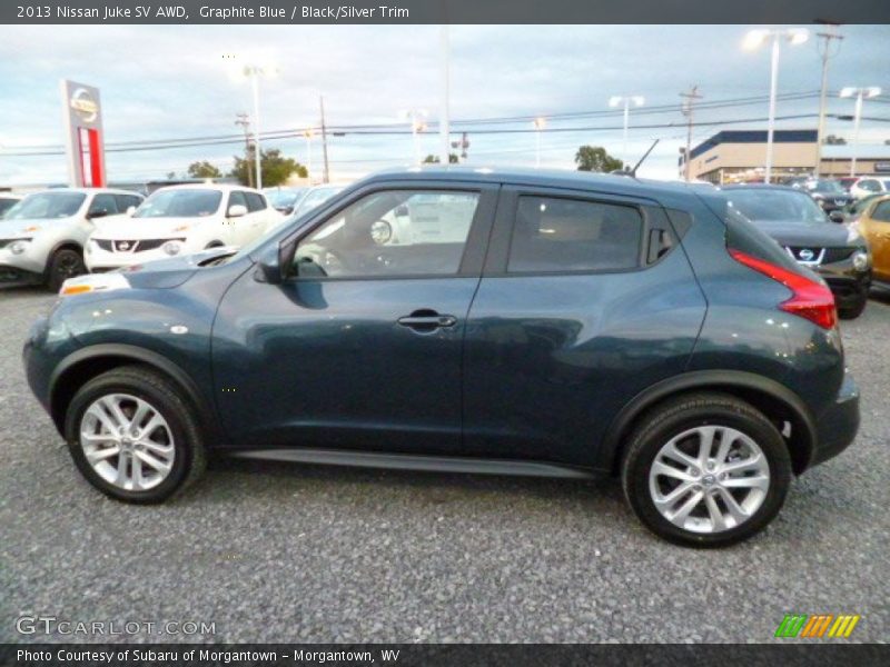 Graphite Blue / Black/Silver Trim 2013 Nissan Juke SV AWD