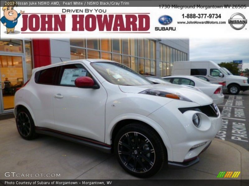 Pearl White / NISMO Black/Gray Trim 2013 Nissan Juke NISMO AWD