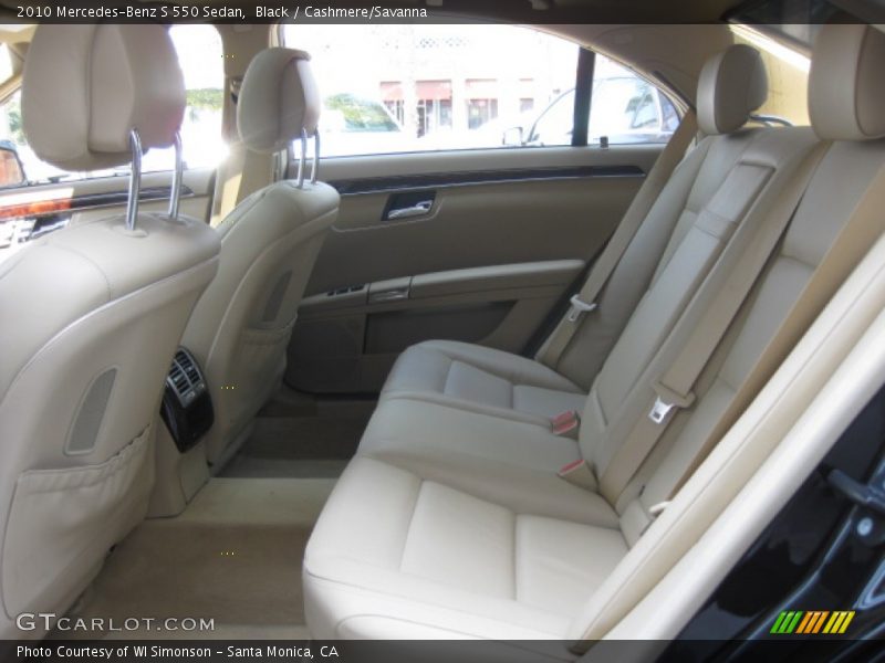 Black / Cashmere/Savanna 2010 Mercedes-Benz S 550 Sedan