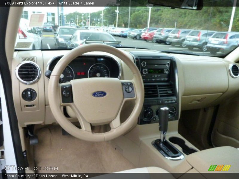 White Suede / Camel 2009 Ford Explorer XLT 4x4