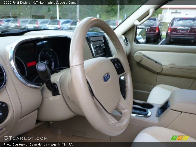 White Suede / Camel 2009 Ford Explorer XLT 4x4