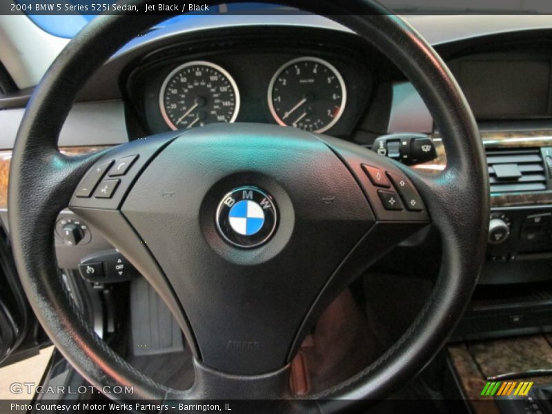 Jet Black / Black 2004 BMW 5 Series 525i Sedan