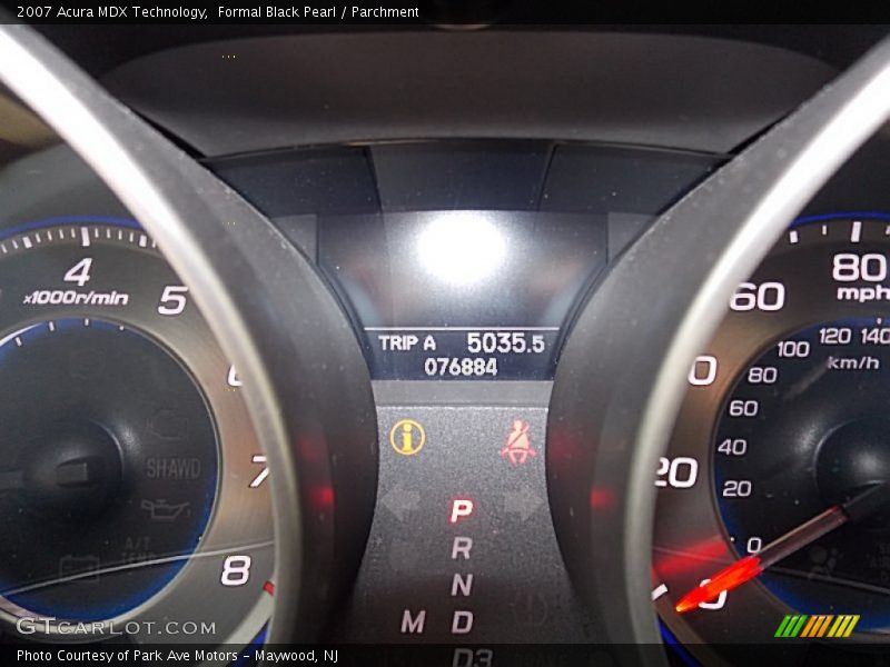 Formal Black Pearl / Parchment 2007 Acura MDX Technology