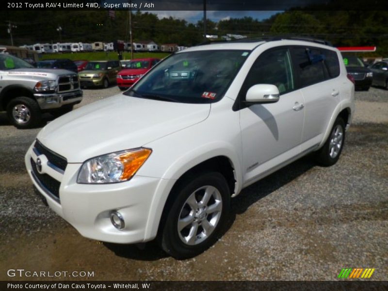Super White / Ash 2012 Toyota RAV4 Limited 4WD
