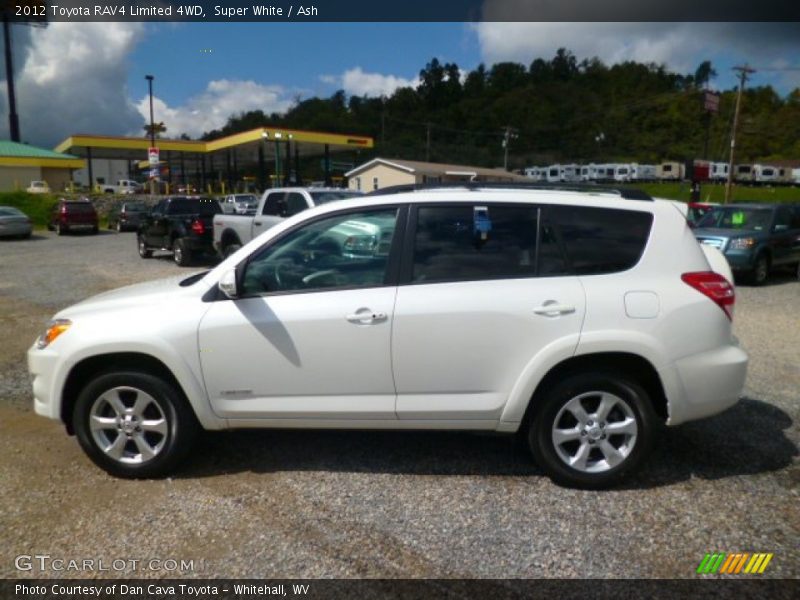 Super White / Ash 2012 Toyota RAV4 Limited 4WD