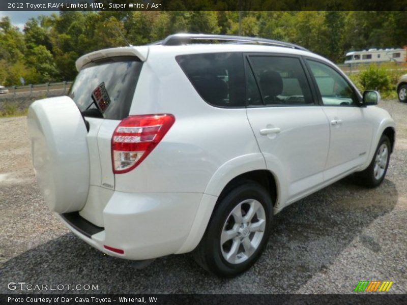 Super White / Ash 2012 Toyota RAV4 Limited 4WD