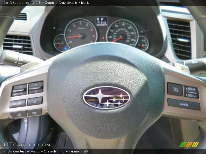 Graphite Gray Metallic / Black 2013 Subaru Legacy 2.5i