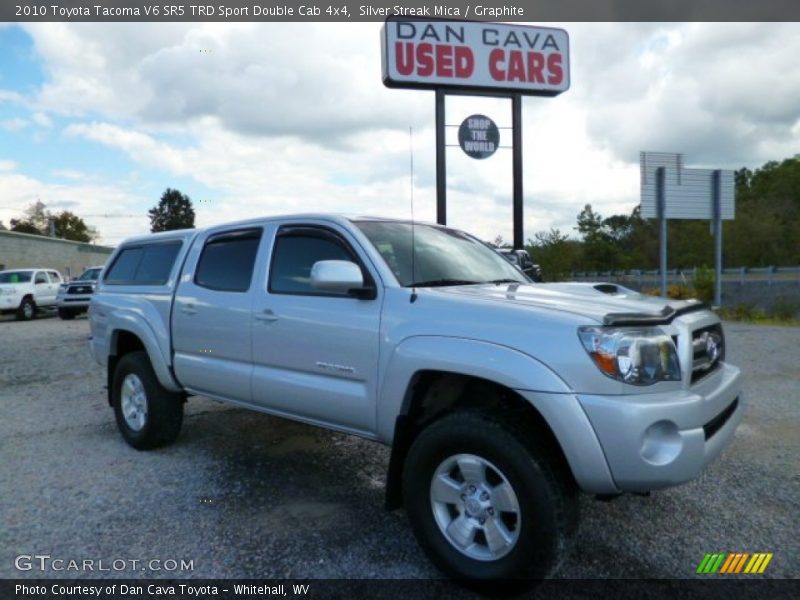 Silver Streak Mica / Graphite 2010 Toyota Tacoma V6 SR5 TRD Sport Double Cab 4x4